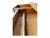 Wood Vintage Campaign-Style Oak Executive Desk With Black Leather Inlay For Sale - Image 7 of 12