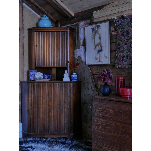 Swedish Folk Art Pomegranate Embroidery Tapestry by Edna Nihlén, Sweden, 1956 For Sale - Image 14 of 16