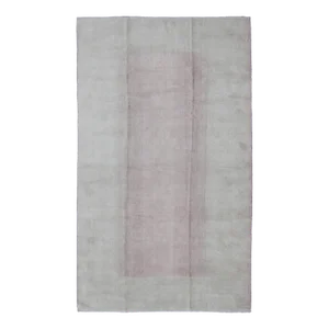Nepalese Modern Rug in Pink and White 7'9 X 12'3