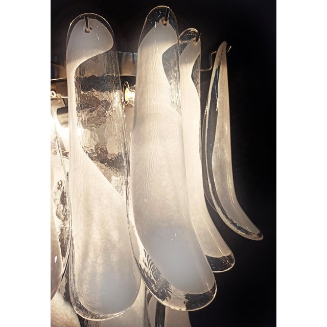 Italian Petal Murano Sconces in the style of Mazzega, 1970s, Set of 2 For Sale - Image 11 of 15