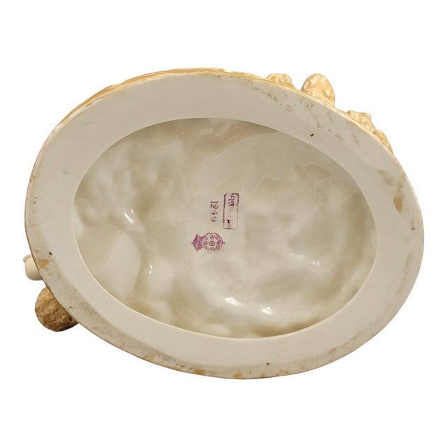 Figural Jardinière with Girl at Rustic Fence by James Hadley for Royal Worcester, 1888 For Sale - Image 12 of 15