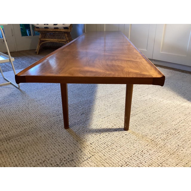 1950s Mid-Century Modern Drexel Walnut Coffee Table For Sale - Image 5 of 6
