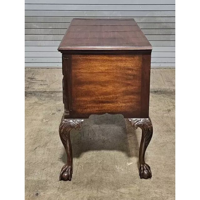 Kittinger Cw-19 Colonial Williamsburg Chippendale Mahogany Lowboy Claw & Ball For Sale - Image 10 of 10