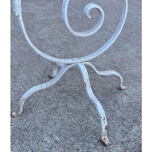 Antique Victorian Wrought Iron Outdoor Garden Plant Stand For Sale - Image 9 of 11