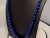 Vintage Graduating Lapis Lazuli Single Strand Necklace 14 Kt Yellow Gold Clasp For Sale - Image 16 of 18