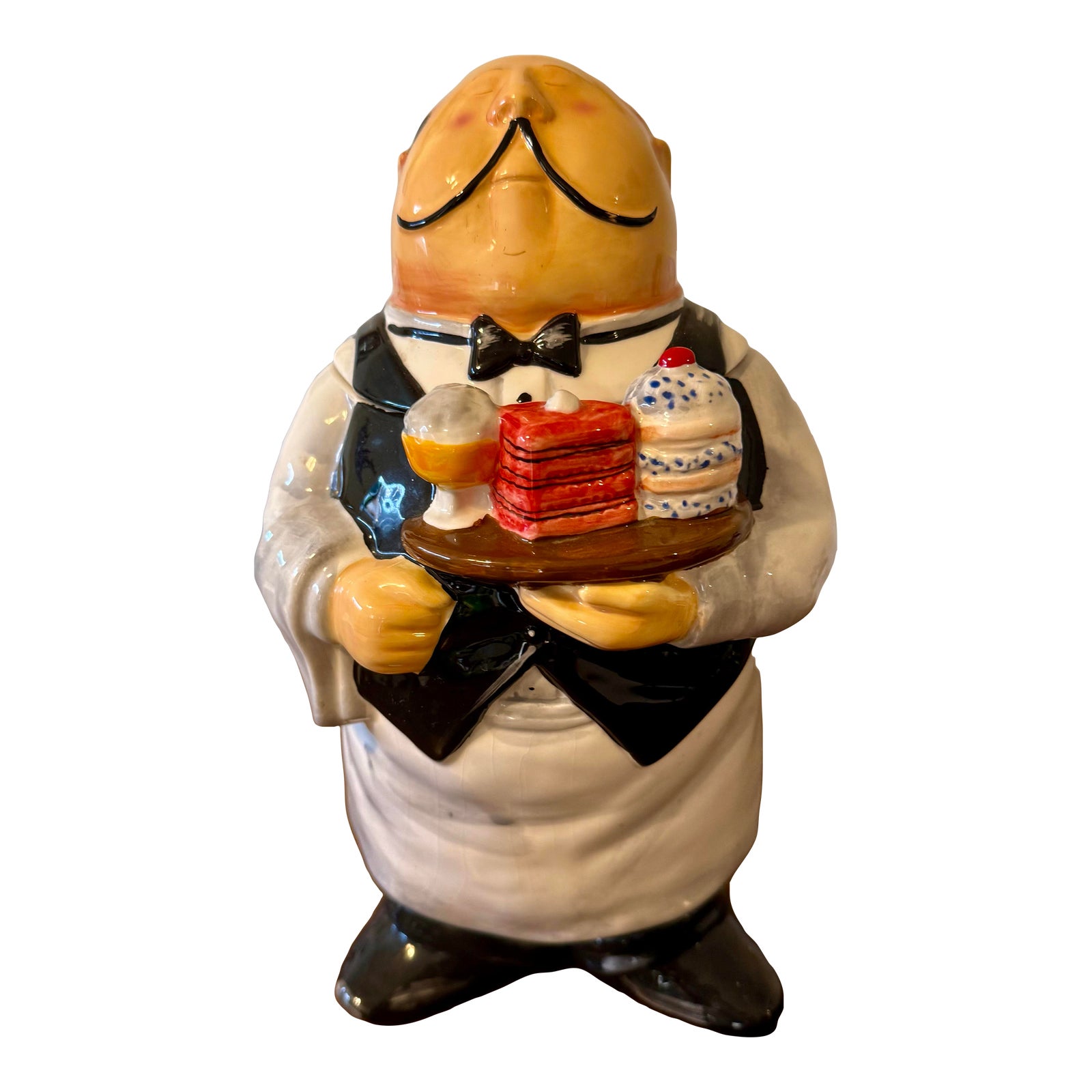 T. Flicking Certified International Butler/Waiter Cookie Jar | Chairish