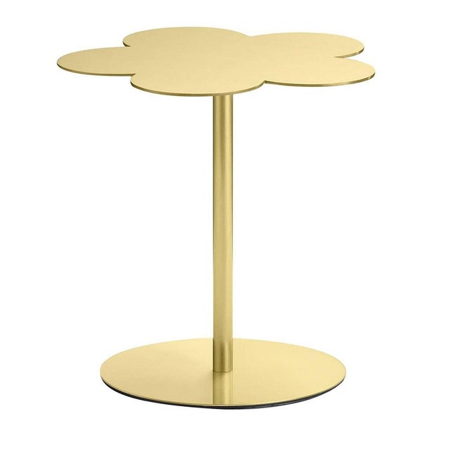 Small Brass Flowers Side Table by Stefano Giovannoni For Sale - Image 4 of 4