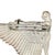 1920s Art Deco Egyptian Revival Goddess Isis 2.5" 800 Silver Brooch For Sale In Los Angeles - Image 6 of 6
