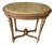 19th Century French Louis XVI Style Giltwood Marble Top Oval Side Table For Sale