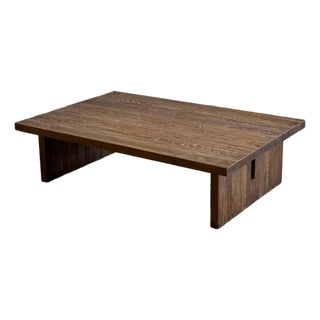 Coffee Table in Reclaimed Oak For Sale