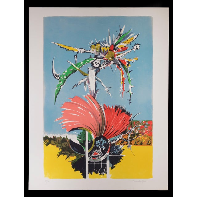 Nature Exposure is an original lithograph realized by Pietro Carabellese in the 1970s. Hand-signed on the bottom right....