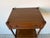 1970’s Vintage Mount Airy Three-Tier Walnut Etagere With Drawers & Brass Casters For Sale - Image 4 of 12