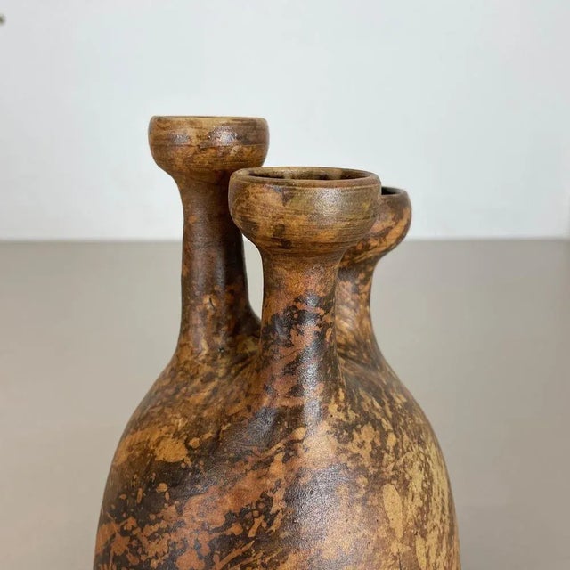 Abstract Ceramic Studio Pottery Vase from Gerhard Liebenthron, Germany, 1970s For Sale - Image 9 of 11