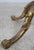 Brass Hollywood Regency Brass & Round Glass Pedestal 54 Inch Dining Table For Sale - Image 8 of 11