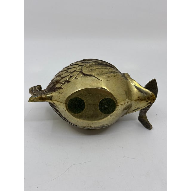 Metal Vintage Solid Brass Happy Koi Fish Ashtray Cigar Open Mouth 1950's Soap Dish For Sale - Image 7 of 7