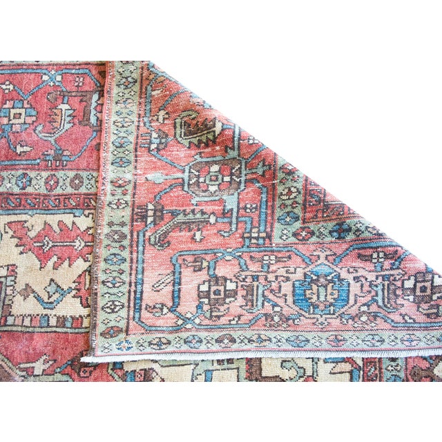 Early 20th Century Persian Heriz Rug For Sale - Image 14 of 15