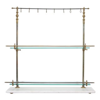 French Bronze Marble Patisserie Pastry Shelf Display Stand For Sale