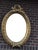 1960 French Louis XVI Gold Beech Oval Wall Mirror 1pc For Sale - Image 10 of 18