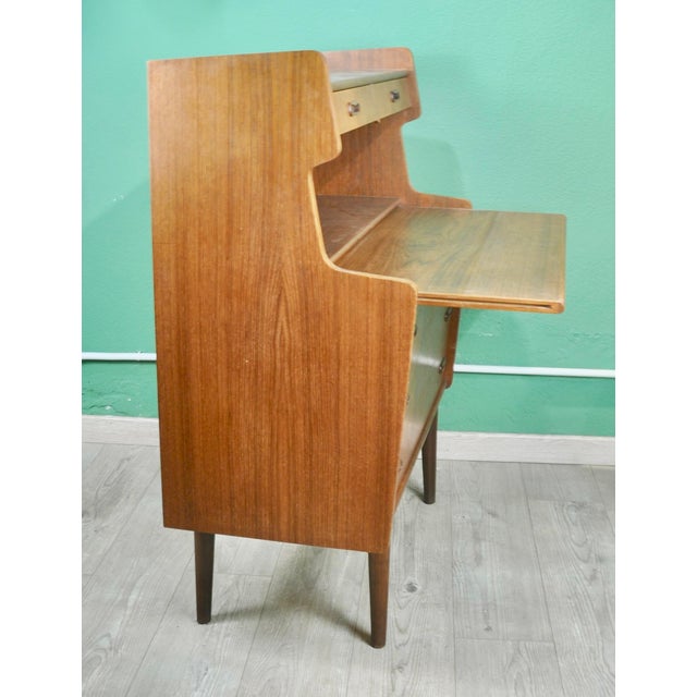 Danish Desk in Teak Veneer, 1960s For Sale - Image 11 of 18