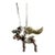 Maine Moose Sterling Silver Vintage Charm on New 18 Inch Sterling Silver Necklace For Sale