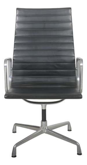 EA109 Chair in Black Leather by Charles Eames, 2000s