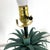 Natural Bamboo and Verde Metal Palm Table Lamps With Shades For Sale - Image 12 of 13