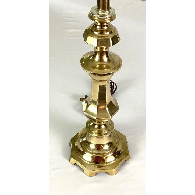 Modern 1960s Michael Berman Cast Brass Table Lamp For Sale - Image 3 of 8