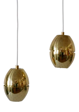 Egg Pendant Lamps by Hans-Agne Jakobsson for Ab Markaryd, 1960s, Set of 2