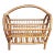 1970s Rattan Wicker Magazine Rack For Sale