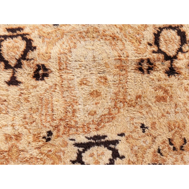 Beige Large Antique Indian Agra Rug For Sale - Image 8 of 10