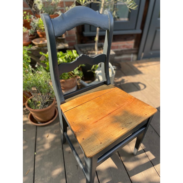 Antique Chair in Oak For Sale - Image 4 of 9