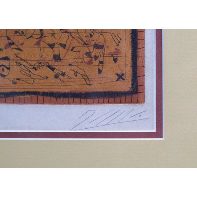 1970s Georges Dussau, L' Escallier D'Eurodace, 1975, Etching, Framed For Sale - Image 5 of 8