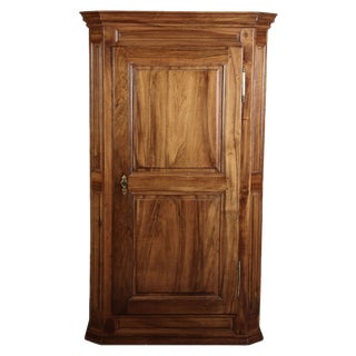 Antique Biedermeier Wardrobe in Walnut, 1810s For Sale