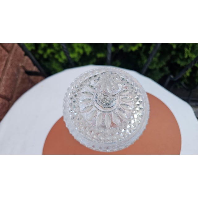 Art Deco Crystal Bonbonniere or Vase, Bohemia, 1920s For Sale - Image 4 of 13