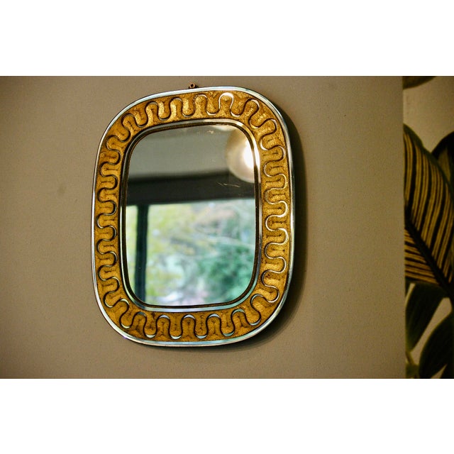 Stained Glass Mirror by Carlo Pagani, Italy, 1960s For Sale - Image 6 of 6