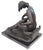 Vintage American Mid-Century Modern Bronze Sculpture Girl Playing Guitar by Weiner For Sale - Image 9 of 18