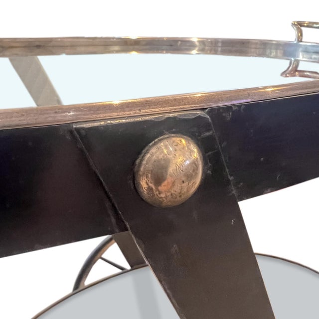 1950s Small Vintage Italian Bar Cart, 1950s For Sale - Image 5 of 7