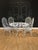 White 1960s Mid Century John Salterini White Iron Peacock Patio Set - 5 Pieces For Sale - Image 8 of 8