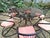 Mid-Century Modern Six-Piece Rima Wire Dining Set with Smoked Glass Table by Gastone Rinaldi, 1970s, Set of 7 For Sale - Image 3 of 6