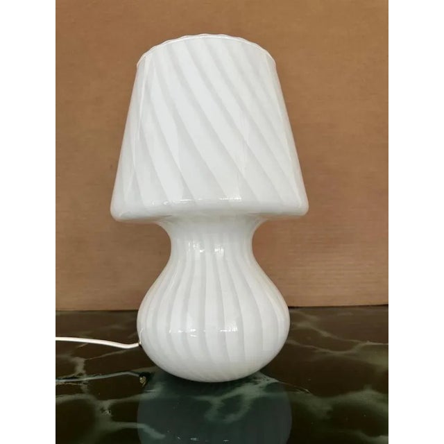 1970s Murano Mushroom Table Lamp, 1970 For Sale - Image 5 of 5