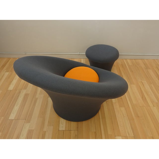 Pierre Paulin Big Mushroom and Pouffe Early Edition For Sale - Image 12 of 18