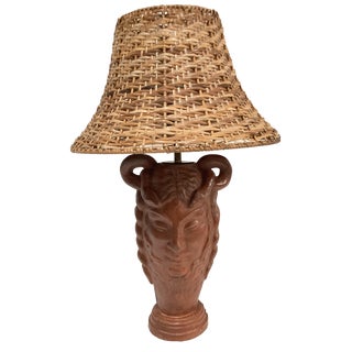 Terracotta Lamp, 1900 For Sale