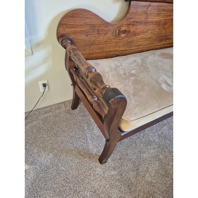 Brown 19th Century Australian Cedar Miners Couch/Bench For Sale - Image 8 of 8