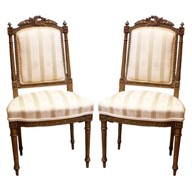 19th Century French Side Chairs - A Pair For Sale - Image 4 of 4