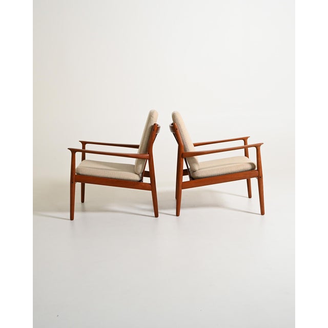 Lounge Chairs by Grete Jalk for Glostrup Møbelfabrik, 1960s, Set of 2 For Sale - Image 11 of 11