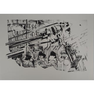 Francisco Melo, Composition futuriste (Nude), Lithograph For Sale