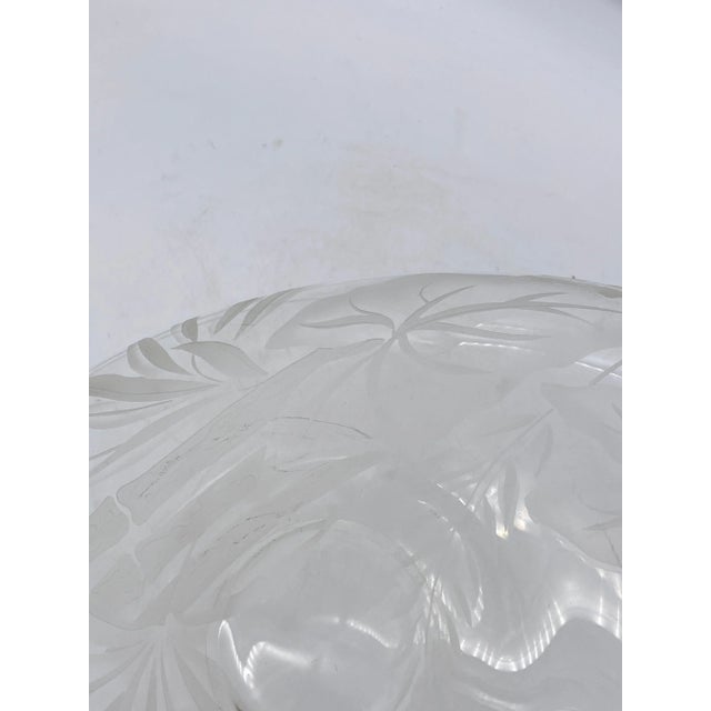 Art Glass Serving Plate by Dorothy C Thorpe For Sale - Image 4 of 8