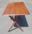 American Mid-Century Stained Maple Adjustable Height Folding Tray Table For Sale - Image 3 of 7