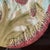 This is a 19th-century French Majolica barbotine ceramic plate featuring a high-relief artichoke and asparagus motif.