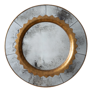 Circular Antiqued Mirror in the Manner of Fratelli Marelli, c.1990s